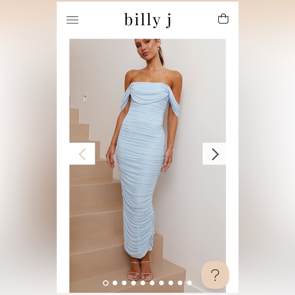 Blue midi/maxi dress - Billy J US size 6